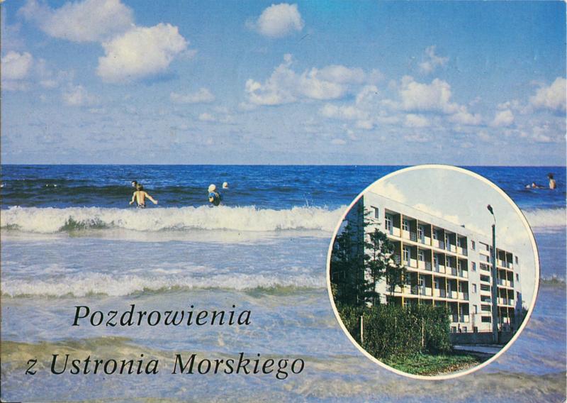 Ustronie Morskie widokówka