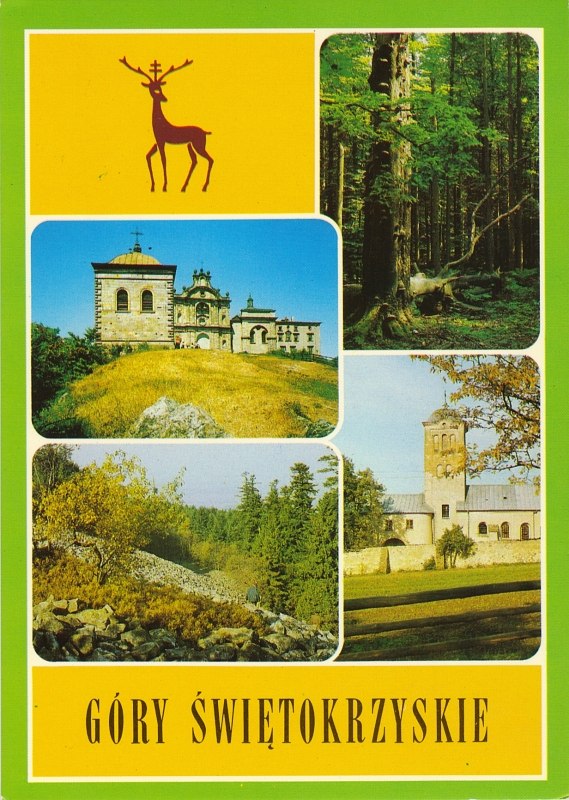 Góry Świętokrzyskie pocztówka