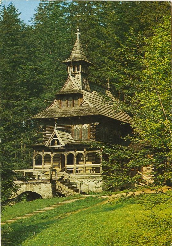 Zakopane kapliczka Jaszczurówka pocztówka