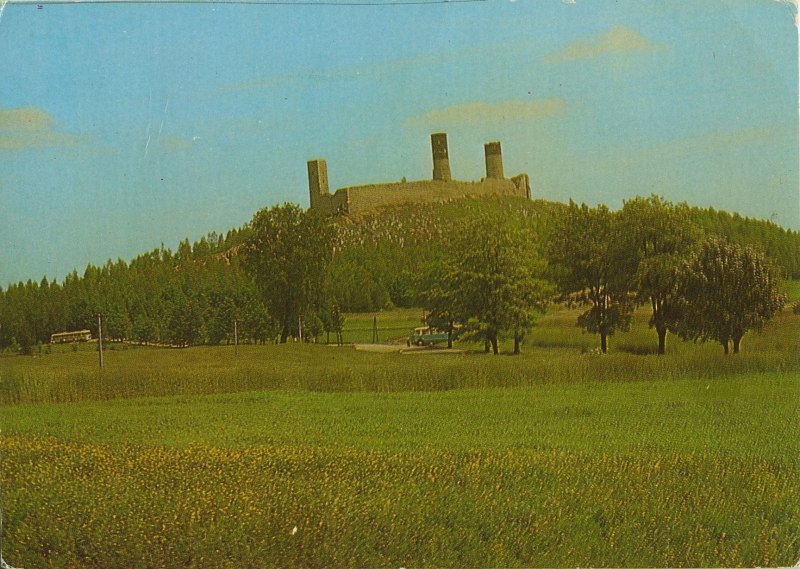 Chęciny widokówka ruiny