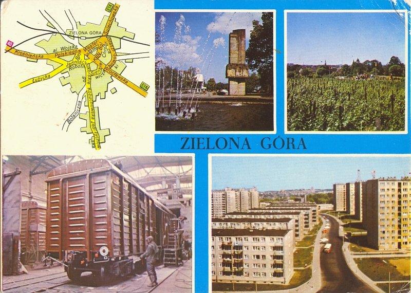 Zielona Góra widokówka