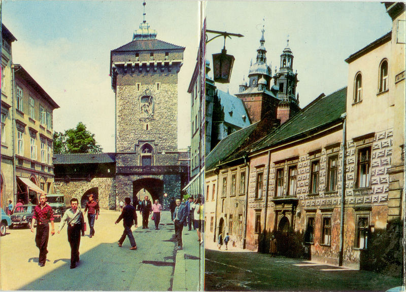 Kraków ul Kanonicza Brama Floriańska