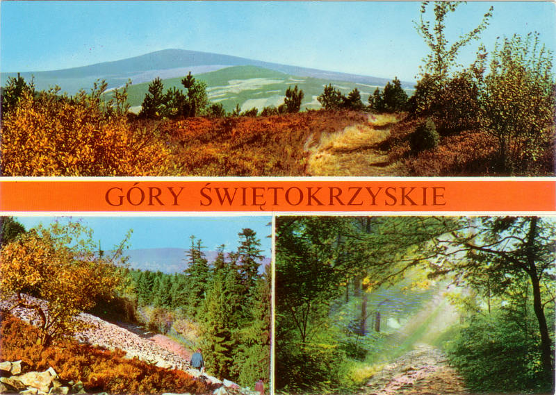Góry Świętokrzyskie pocztówka