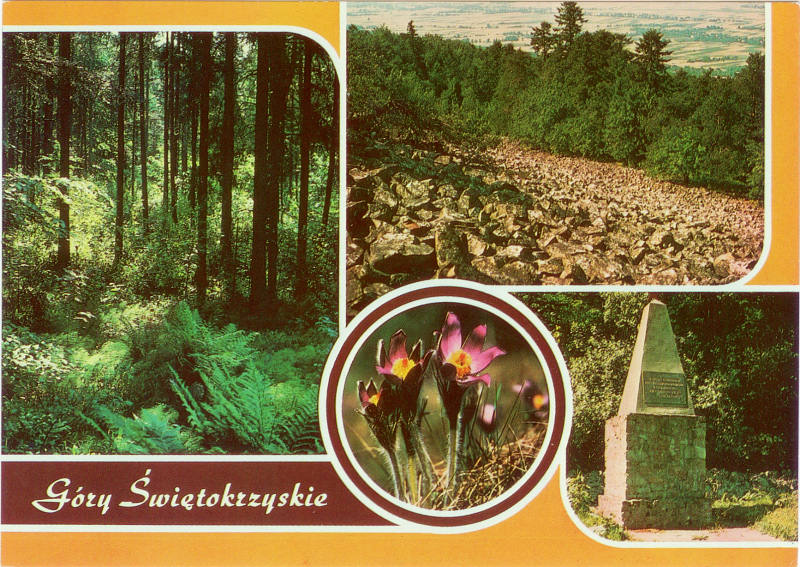 Góry Świętokrzyskie pocztówka