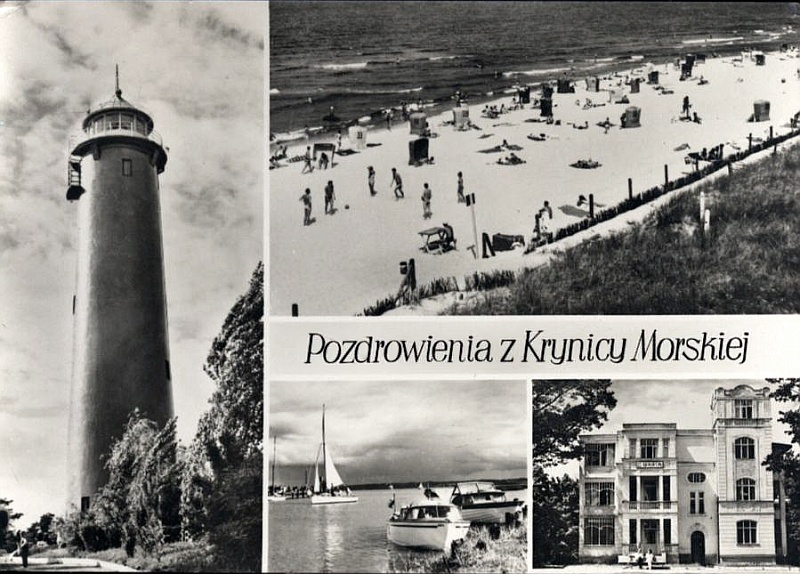 Krynica Morska pocztówka