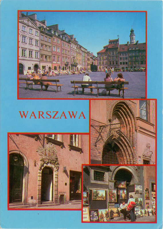 Warszawa pocztówka