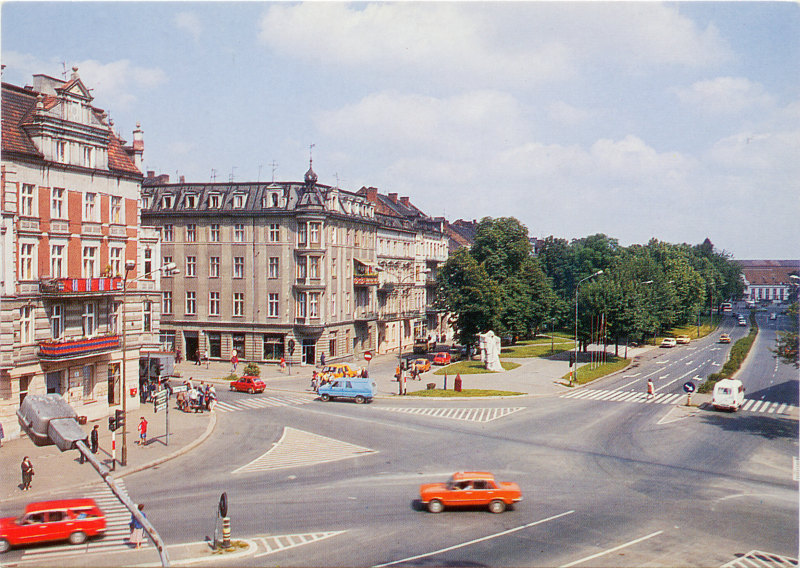 Legnica plac Wilsona widokówka
