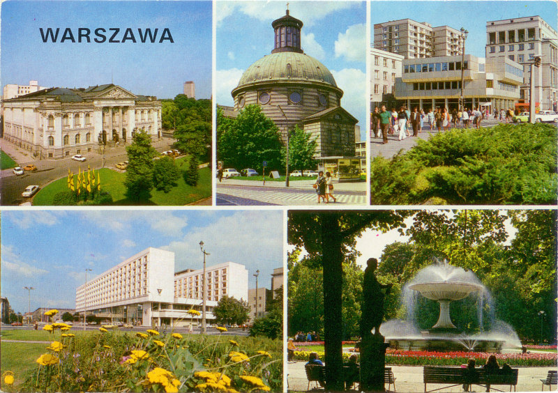 Warszawa pocztówka