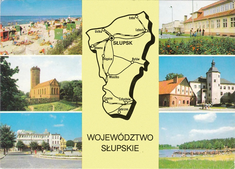 Województwo słupskie widokówka