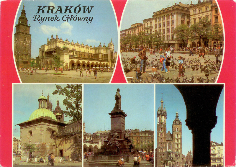 Kraków Rynek pocztówka