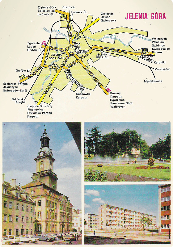 Jelenia Góra pocztówka