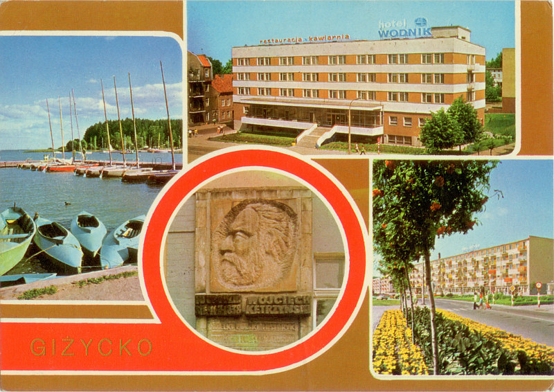 Giżycko pocztówka