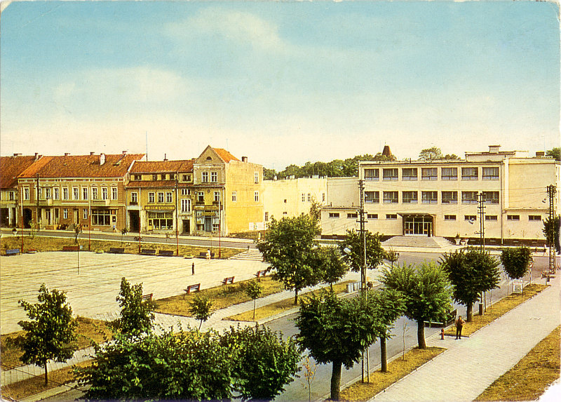 Olecko plac Wolności widokówka