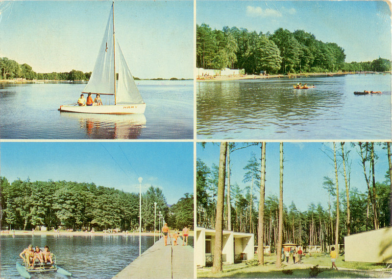 Skorzęcin jezioro Niedzięgiel pocztówka