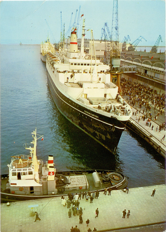 Stefan Batory statek pocztówka