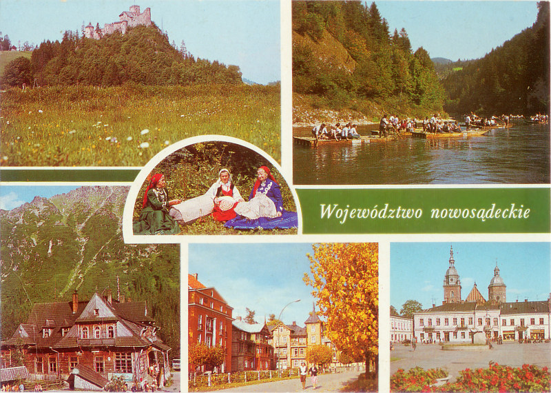 Województwo nowosądeckie pocztówka
