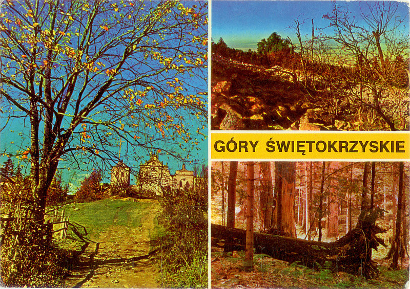 Góry Świętokrzyskie pocztówka