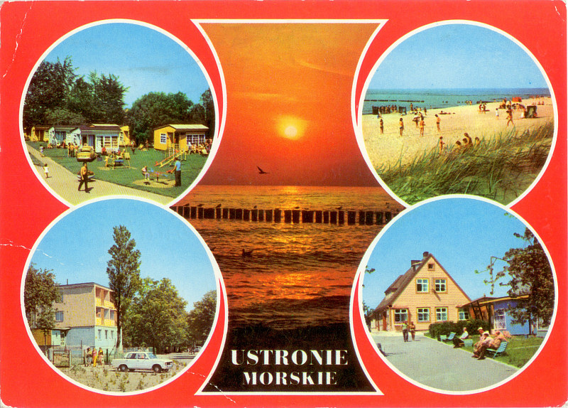 Ustronie Morskie pocztówka
