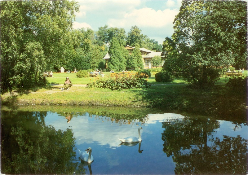Ciechocinek Park Zdrojowy widokówka