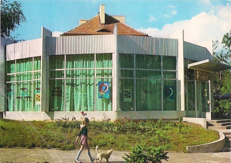 Białystok kawiarnia Przepióreczka widokówka