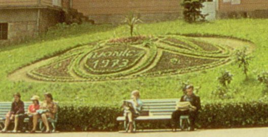 Iwonicz Zdrój klomb 1973