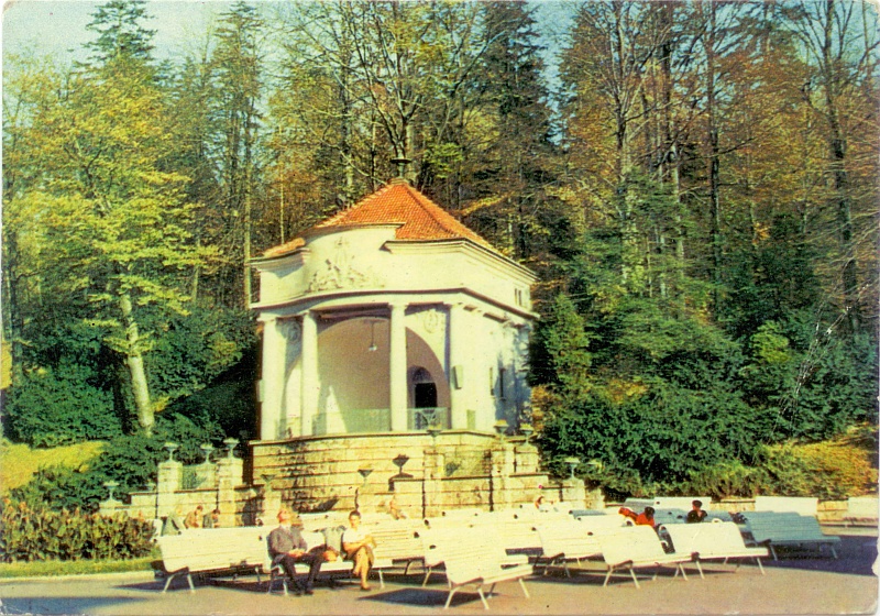 Krynica muszla koncertowa widokówka