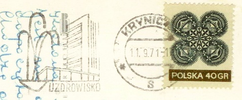 Krynica stempel pocztowy