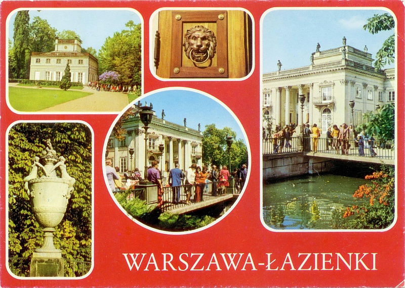 Warszawa Łazienki pocztówka
