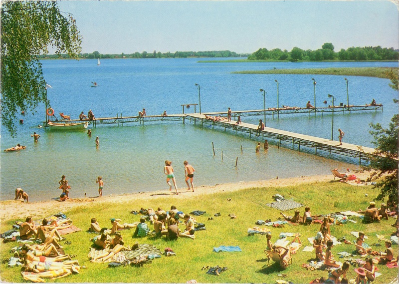 Powidz jezioro widokówka