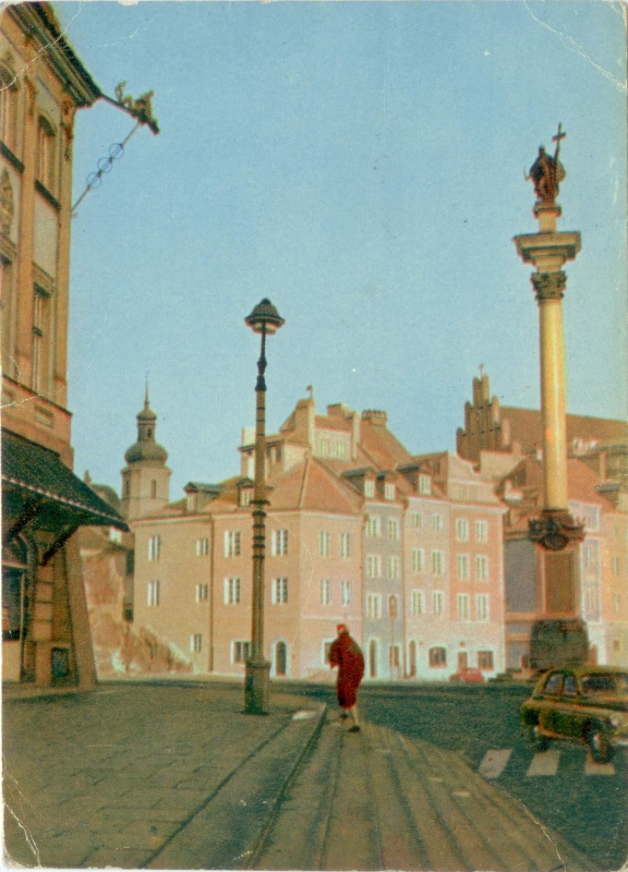 Warszawa Kolumna Zygmunta widokówka