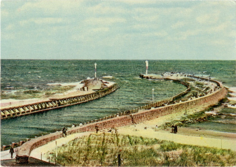 Kołobrzeg port widokówka