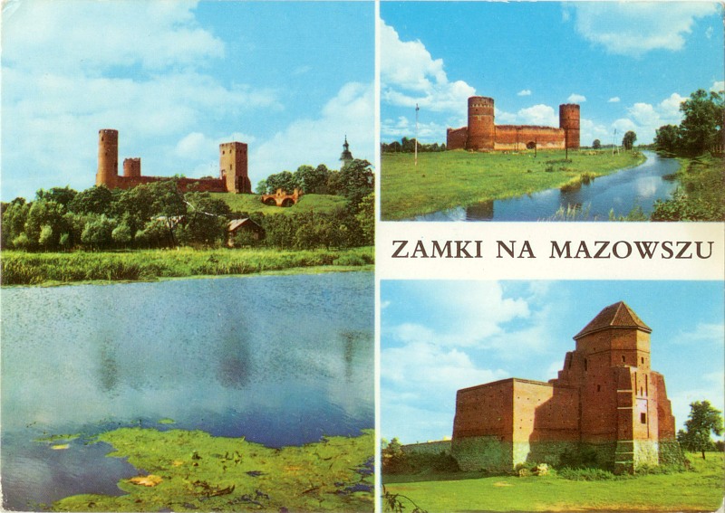 zamek Liw Ciechanów Czersk pocztówka