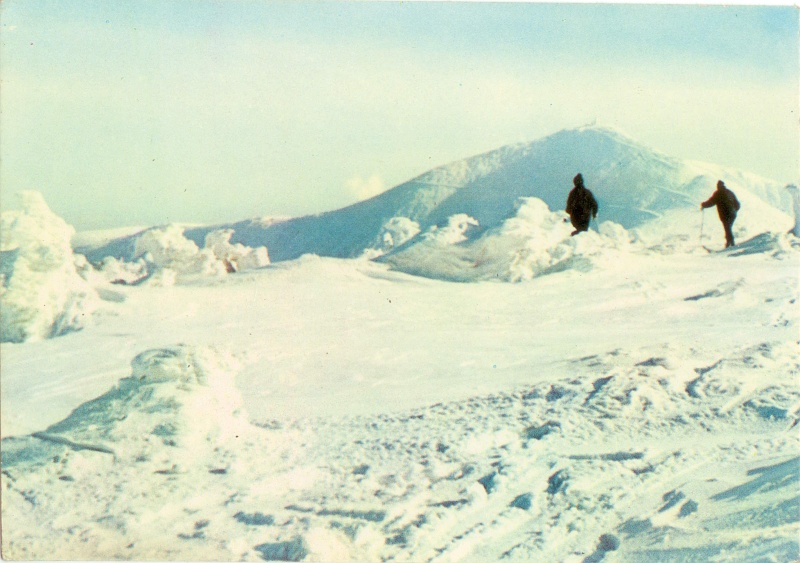 Karkonosze Śnieżka widokówka