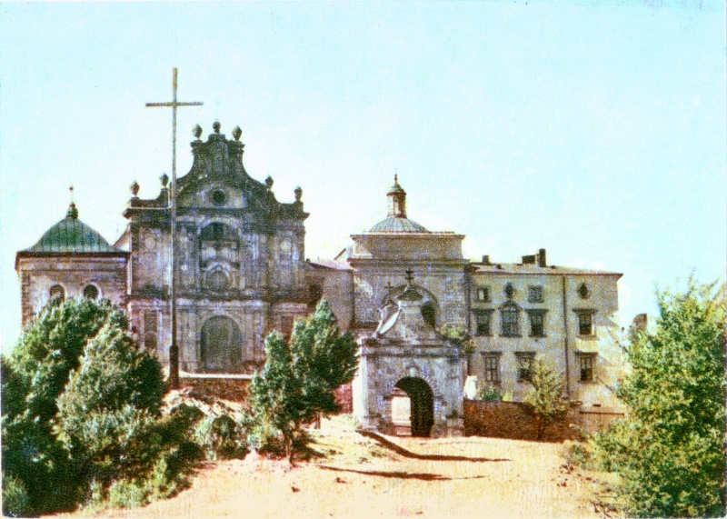 Kościół na Świętym Krzyżu widokówka