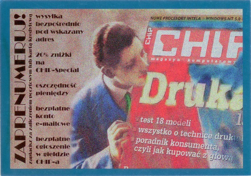 Chip gazeta karta pocztowa