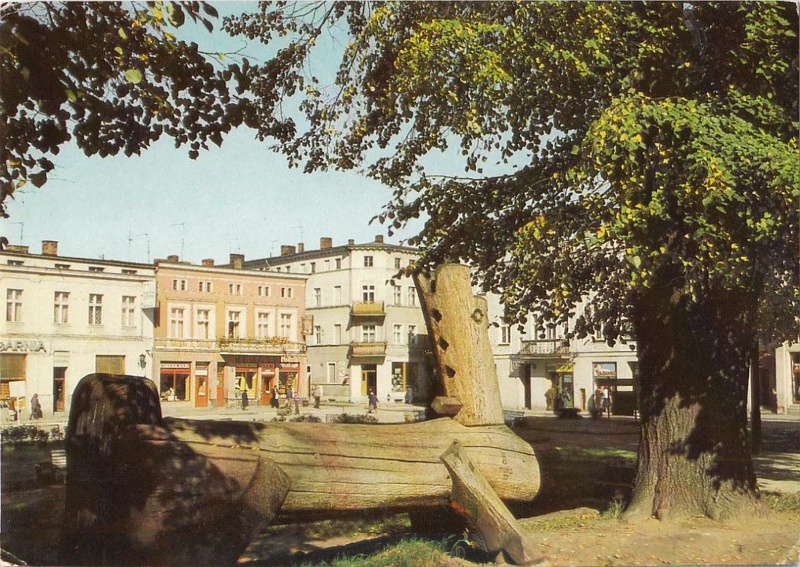 Tuchola plac Wolności widokówka