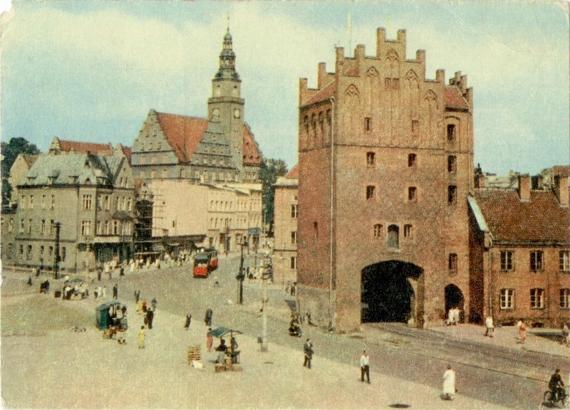 Olsztyn Wysoka Brama widokówka