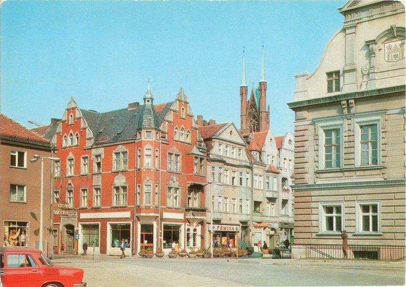 Świebodzin Plac Obrońców Pokoju widokówka