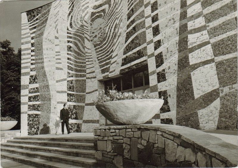 Kołobrzeg Zakład przyrodoleczniczy mozaika pocztówka