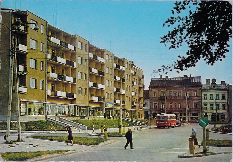 Łomża pl Kościuszki widokówka