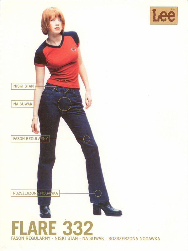 Spodnie Lee pocztówka