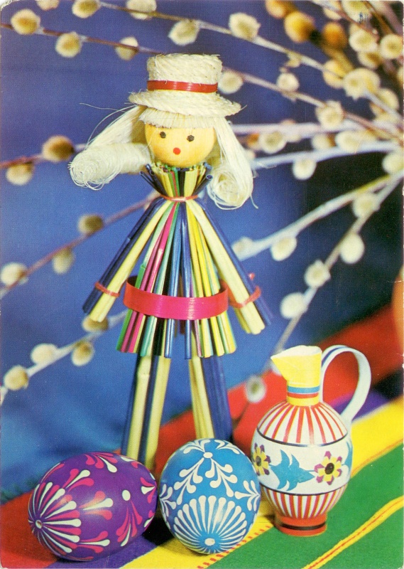 Wesołych Świąt pocztówka Wielkanoc