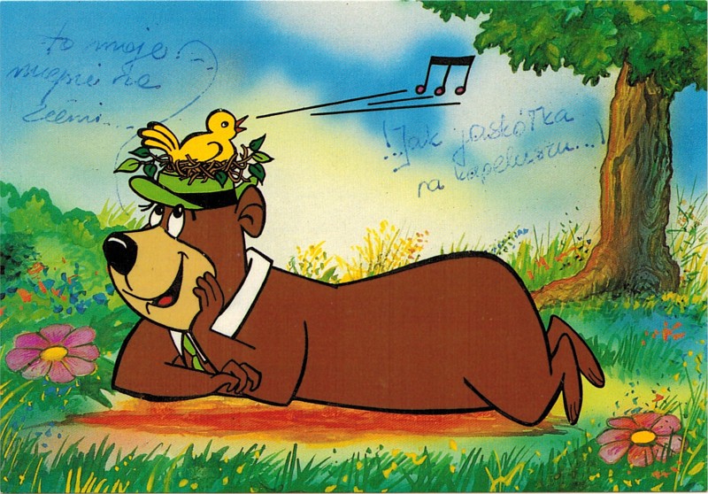 Miś Yogi pocztówka