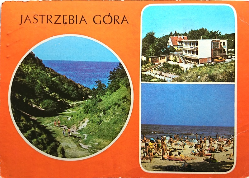 Jastrzębia Góra pocztówka