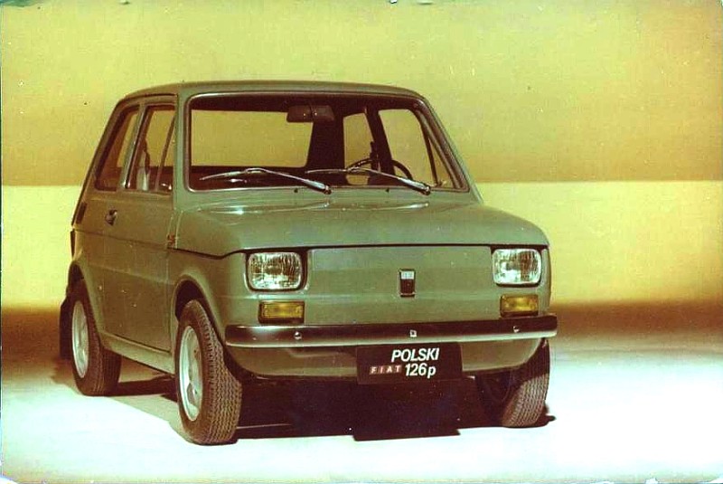 fiat 126 pocztówka