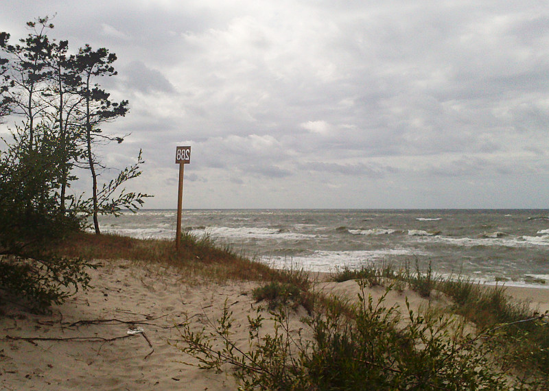 Łazy wejście na plażę