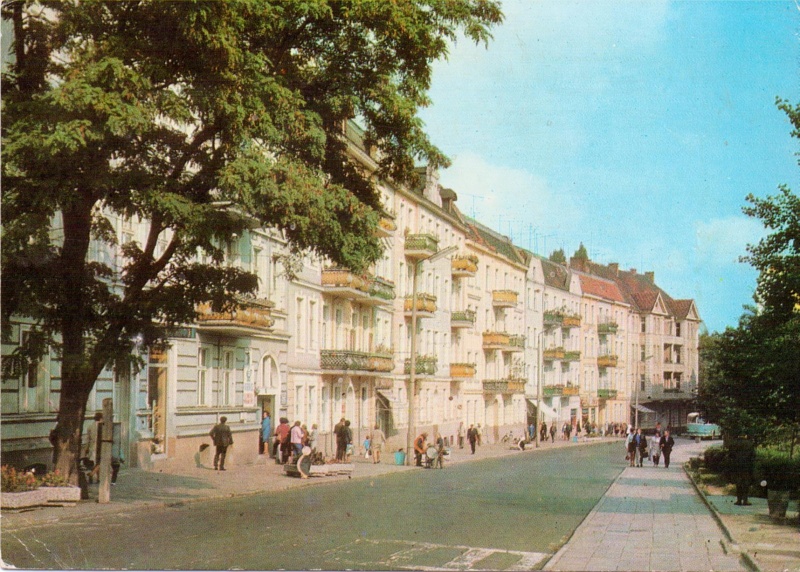 Słubice ul Jedności robotniczej pocztówka