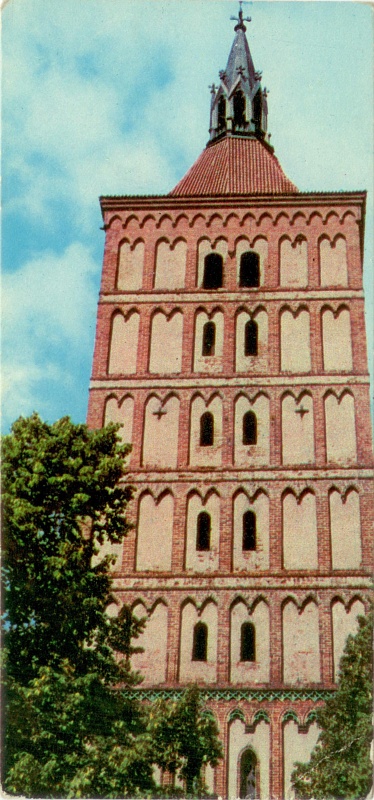 Olsztyn kościół katedralny widokówka