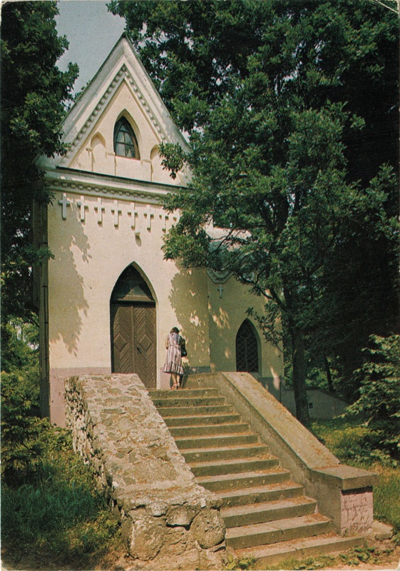 Czarnolas neogotycka kaplica widokówka