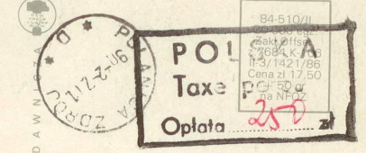 Stempel zamiast znaczka an widokówce
